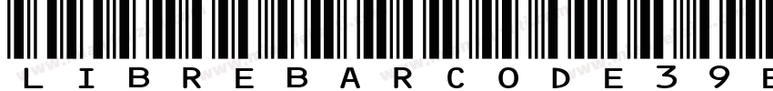 Libre Barcode 39 Ext字体转换